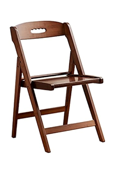 a wooden folding chair